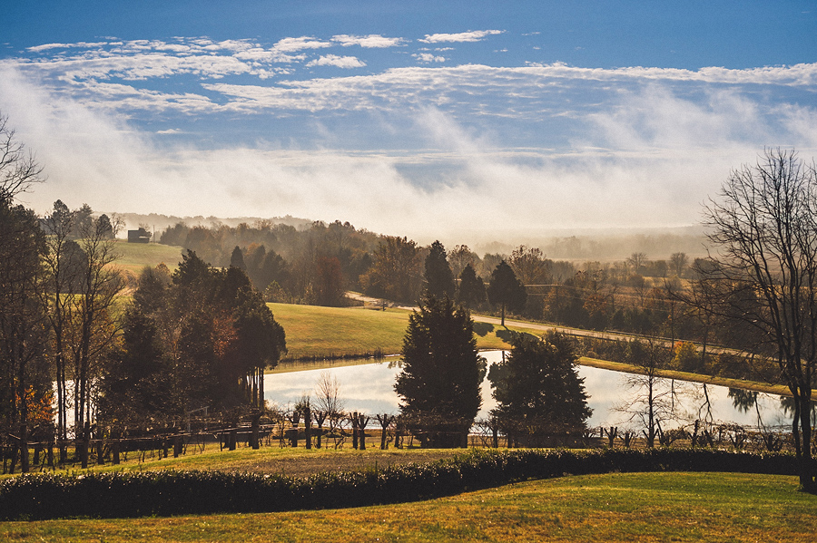 morning sunrise on lake