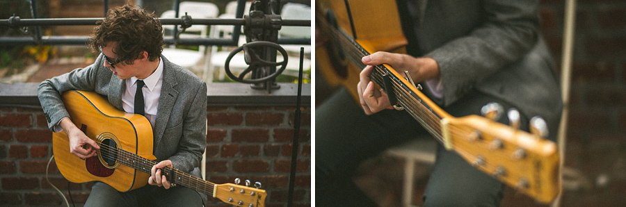 guitar playing during ceremony