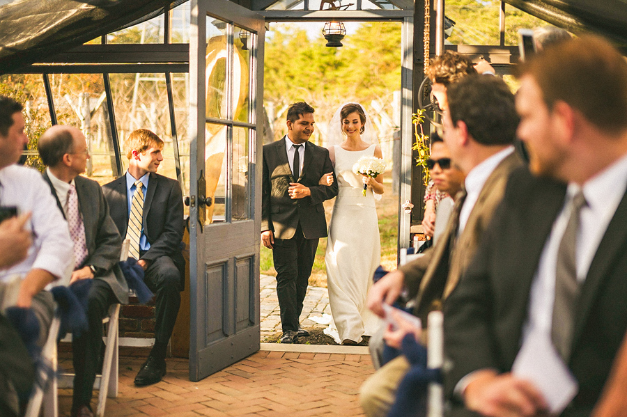 bride sees groom first time