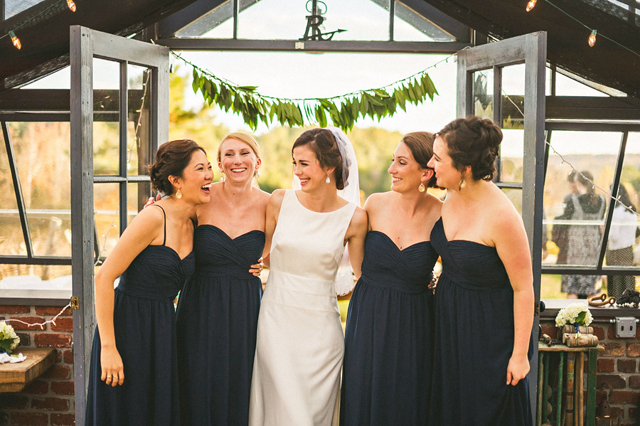 julia with her bridesmaids