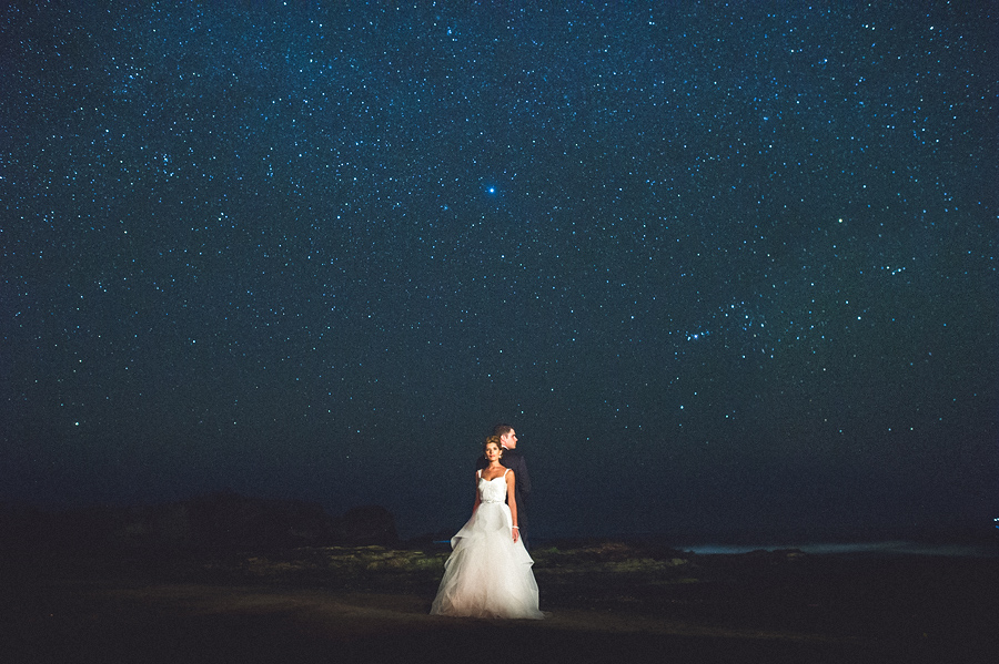 storyboard169 night wedding portrait stars costa rica